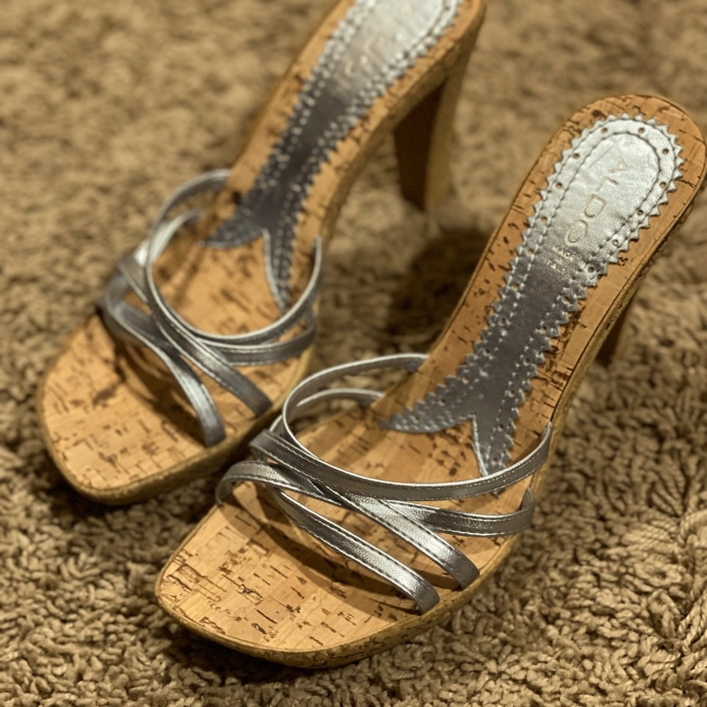Cork screw Aldo silver/light blue
